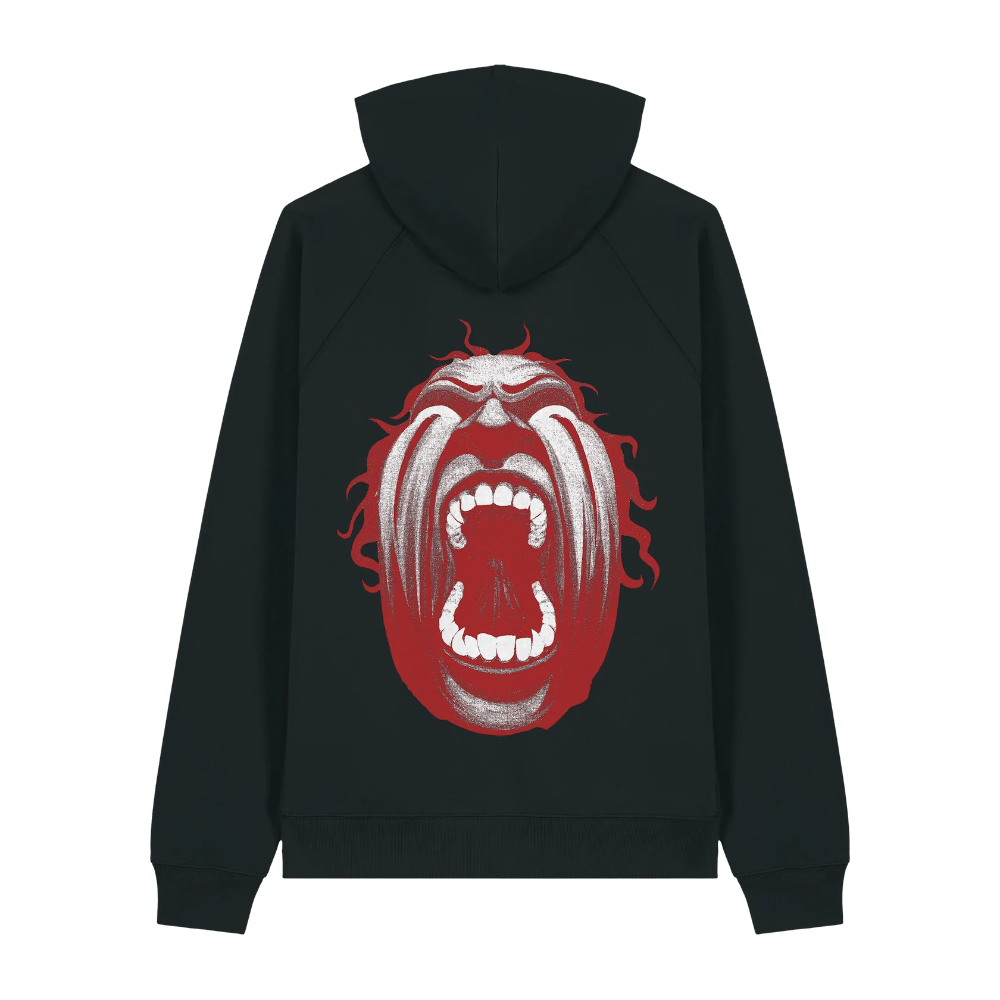 Face Hoodie Black